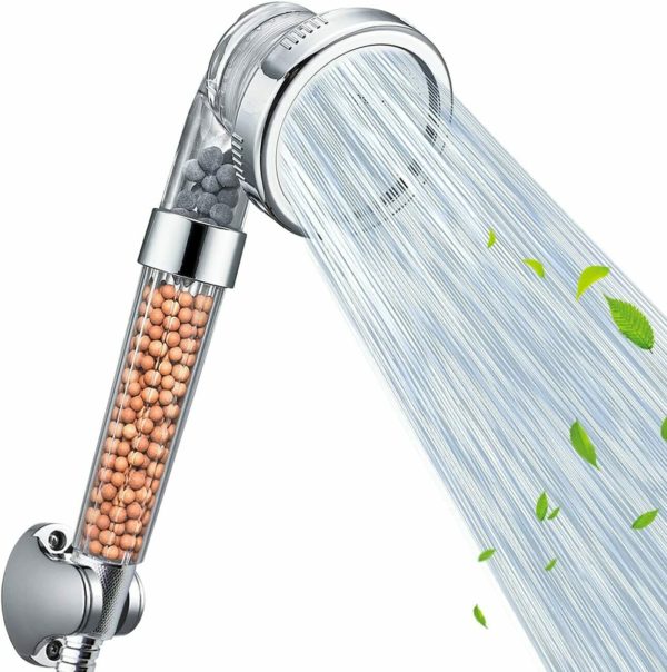 UK Shower Head 300% High Turbo Pressure 40% Water Saving Laser Ionic GOLD 